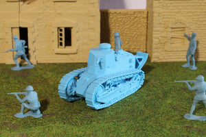 Renault FT17 — WWI/WWII French Tank | 1/32 (54mm)–1/56 (28mm) Scale Model