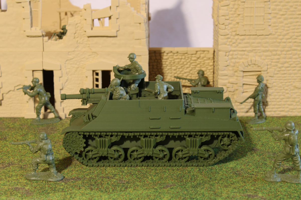 M7 Priest — WWII American Self-Propelled Gun | 1/32 (54mm)–1/56 (28mm) Scale Model