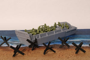 LCVP Higgins Boat — WWII American Landing Craft | 1/32 (54mm)–1/56 (28mm) Scale Model
