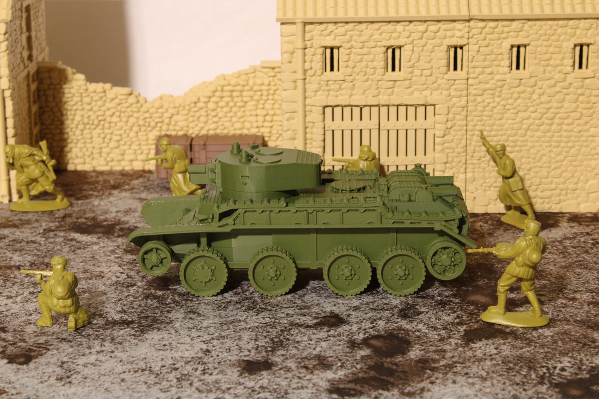 BT7 Trackless, Howitzer Variant — WWII Soviet Self-Propelled Gun | 1/32 (54mm)–1/56 (28mm) Scale Model