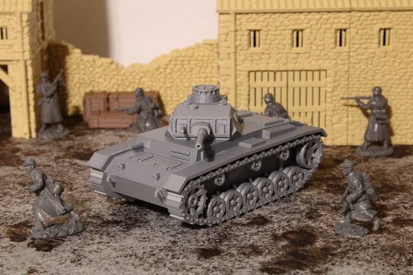 Panzer III — WWII German Tank | 1/32 (54mm)–1/56 (28mm) Scale Model