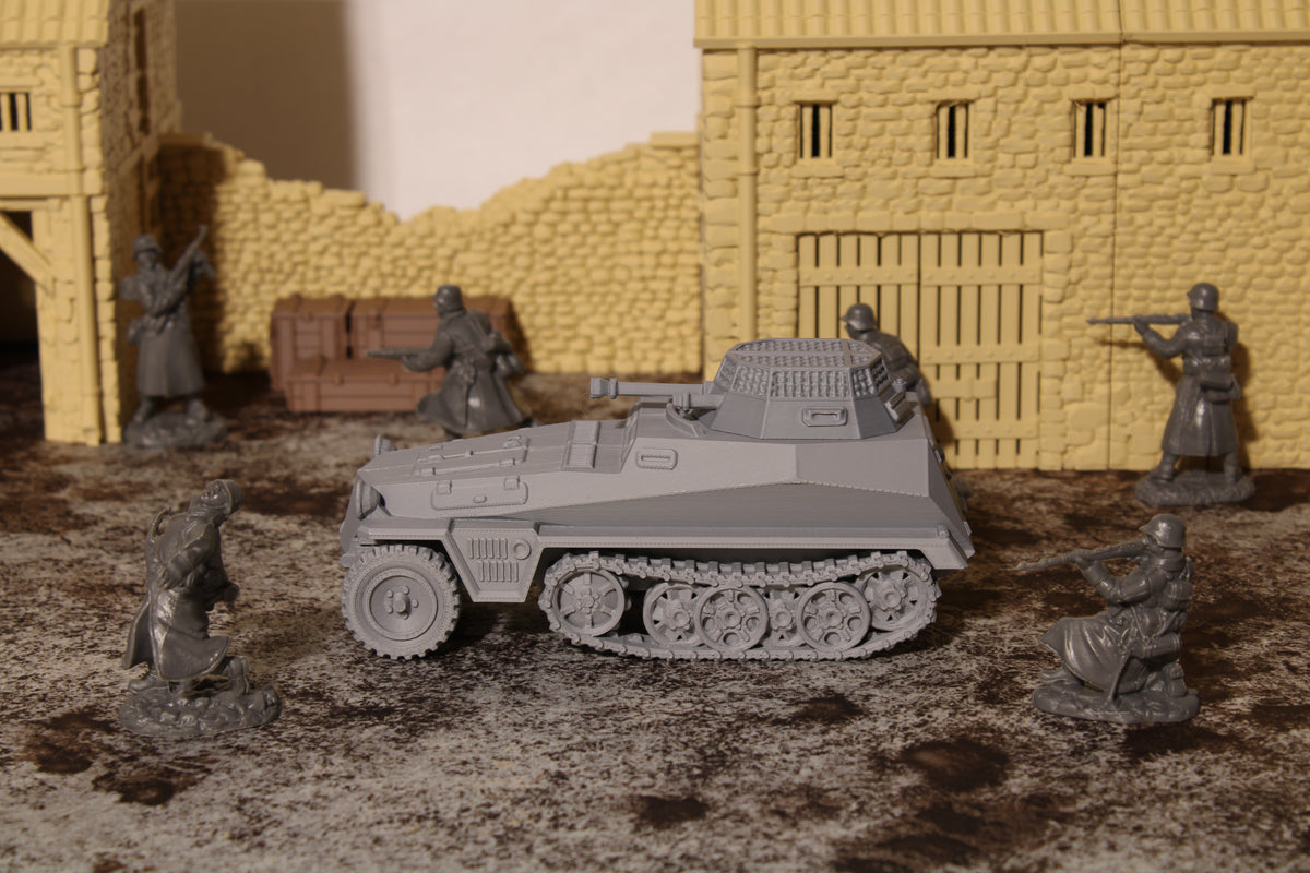 SdKfz 250 — WWII German Halftrack | 1/32 (54mm)–1/56 (28mm) Scale Model