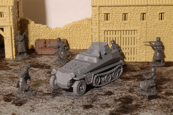 SdKfz 250 — WWII German Halftrack | 1/32 (54mm)–1/56 (28mm) Scale Model