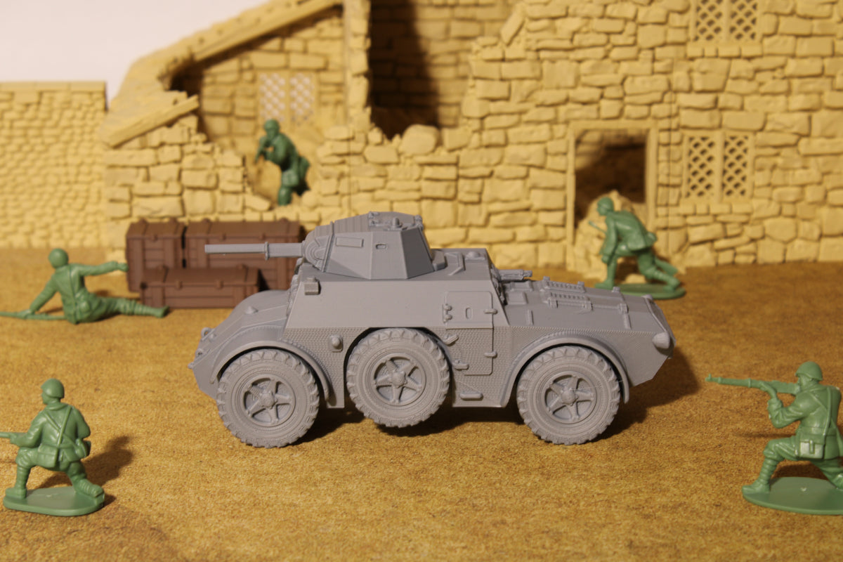 Autoblinda AB40/AB41 — WWII Italian Armored Car | 1/32 (54mm)–1/56 (28mm) Scale Model