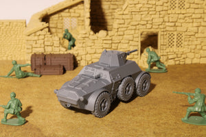 Autoblinda AB40/AB41 — WWII Italian Armored Car | 1/32 (54mm)–1/56 (28mm) Scale Model
