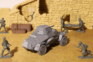 SdKfz 222/260 — WWII German Armored Car | 1/32 (54mm)–1/56 (28mm) Scale Model
