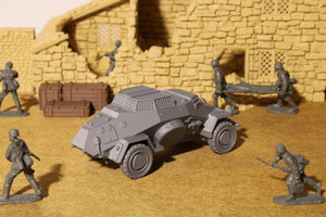 SdKfz 222/260 — WWII German Armored Car | 1/32 (54mm)–1/56 (28mm) Scale Model