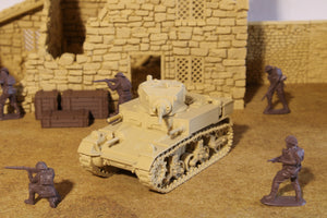 M3 Stuart — WWII British/American Tank | 1/32 (54mm)–1/56 (28mm) Scale Model