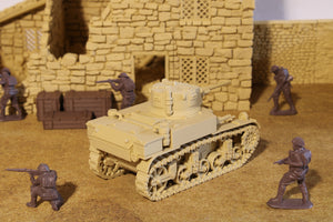 M3 Stuart — WWII British/American Tank | 1/32 (54mm)–1/56 (28mm) Scale Model