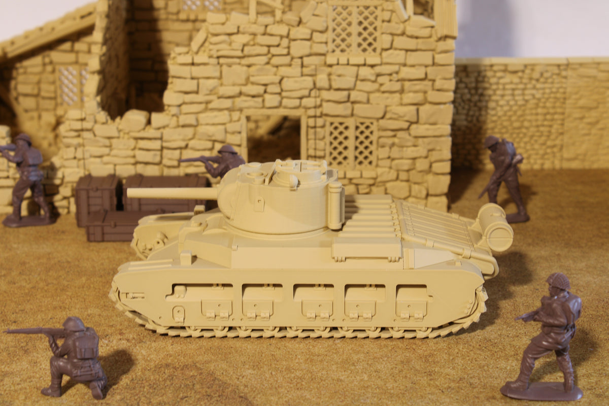 Matilda — WWII British Tank | 1/32 (54mm)–1/56 (28mm) Scale Model