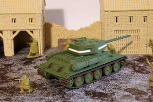 T34-85 (Late War) (MULTICOLORED) — WWII Soviet Tank | 1/32 (54mm)–1/56 (28mm) Scale Model
