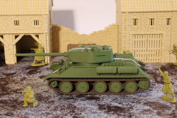 T34-85 (Late War) (MULTICOLORED) — WWII Soviet Tank | 1/32 (54mm)–1/56 (28mm) Scale Model