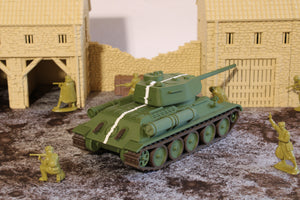 T34-85 (Late War) (MULTICOLORED) — WWII Soviet Tank | 1/32 (54mm)–1/56 (28mm) Scale Model