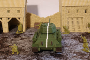 T34-85 (Late War) (MULTICOLORED) — WWII Soviet Tank | 1/32 (54mm)–1/56 (28mm) Scale Model