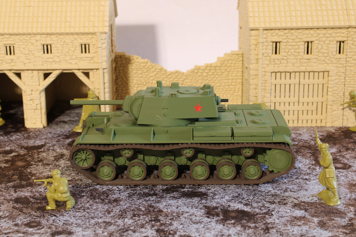 KV1 (MULTICOLORED) — WWII Soviet Tank | 1/32 (54mm)–1/56 (28mm) Scale Model