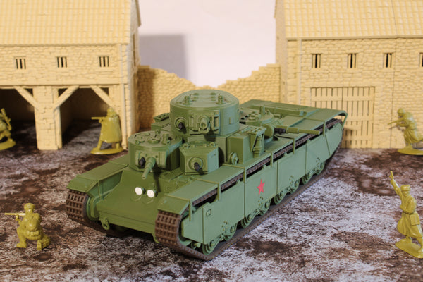 T35 (MULTICOLORED) — WWII Soviet Tank | 1/32 (54mm)–1/56 (28mm) Scale Model