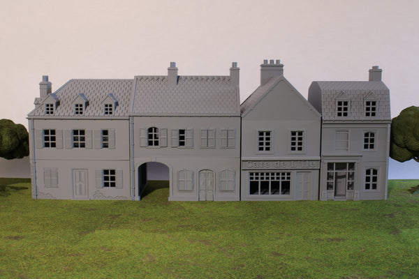 Sainte-Mère-Église French Town Set | 1/32 (54mm)–1/56 (28mm) Diorama Terrain
