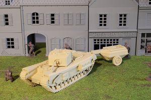 Churchill Crocodile — WWII British Tank | 1/32 (54mm)–1/56 (28mm) Scale Model