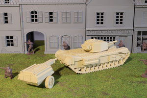 Churchill Crocodile — WWII British Tank | 1/32 (54mm)–1/56 (28mm) Scale Model