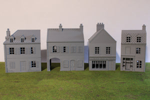 Sainte-Mère-Église French Town Set | 1/32 (54mm)–1/56 (28mm) Diorama Terrain