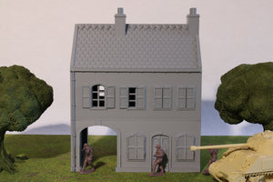 French Row House (SME) 1 | 1/32 (54mm)–1/56 (28mm) Diorama Terrain