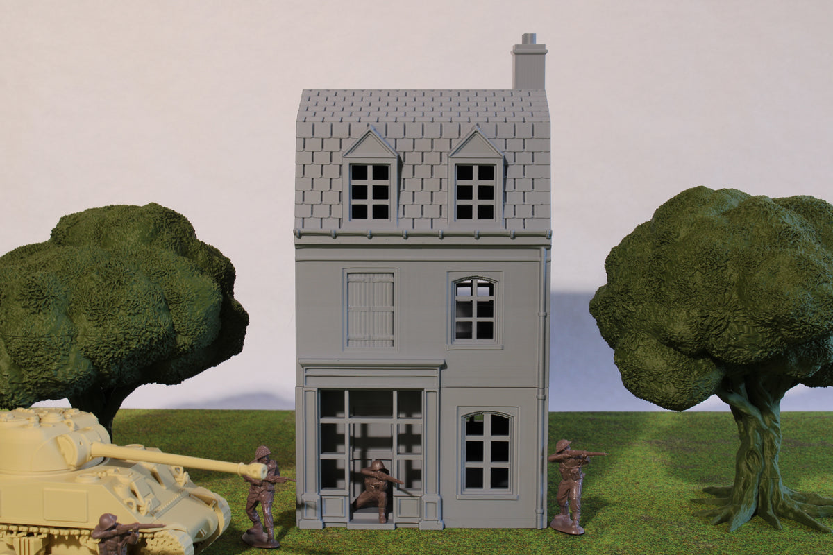 French Row House (SME) 4 | 1/32 (54mm)–1/56 (28mm) Diorama Terrain