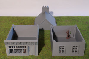 French Row House (SME) 3 | 1/32 (54mm)–1/56 (28mm) Diorama Terrain