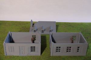French Row House (SME) 2 | 1/32 (54mm)–1/56 (28mm) Diorama Terrain