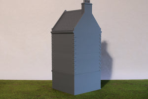 French Commercial Corner House #3 | 1/32 (54mm)–1/56 (28mm) Diorama Terrain