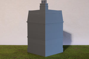 French Commercial Corner House #4 | 1/32 (54mm)–1/56 (28mm) Diorama Terrain