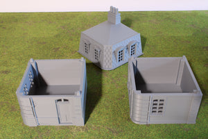 French Commercial Corner House #4 | 1/32 (54mm)–1/56 (28mm) Diorama Terrain