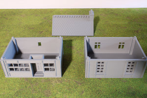 French Commercial Row House #1 | 1/32 (54mm)–1/56 (28mm) Diorama Terrain