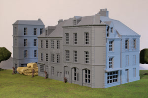 Caen Corner Buildings Set | 1/32 (54mm)–1/56 (28mm) Diorama Terrain
