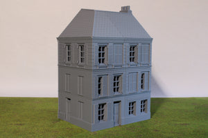 Caen Corner Buildings Set | 1/32 (54mm)–1/56 (28mm) Diorama Terrain