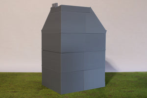 Caen Corner Building 3 - Normandy Urban Scenery | 1/32 (54mm)–1/56 (28mm) Diorama Terrain