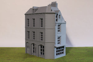 Caen Corner Buildings Set | 1/32 (54mm)–1/56 (28mm) Diorama Terrain