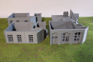 Caen Corner Building 2 - Normandy Urban Scenery | 1/32 (54mm)–1/56 (28mm) Diorama Terrain