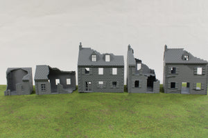 Normandy French Shed 1 (Volume 1) Destroyed | 1/32 (54mm)–1/56 (28mm) Diorama Terrain
