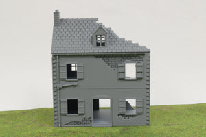 Normandy French Village Set (Volume 1) Destroyed | 1/32 (54mm)–1/56 (28mm) Diorama Terrain