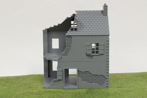 Normandy French House 1 (Volume 1) Destroyed | 1/32 (54mm)–1/56 (28mm) Diorama Terrain