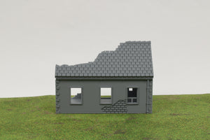 Small Normandy French House 1 (Volume 1) Destroyed | 1/32 (54mm)–1/56 (28mm) Diorama Terrain