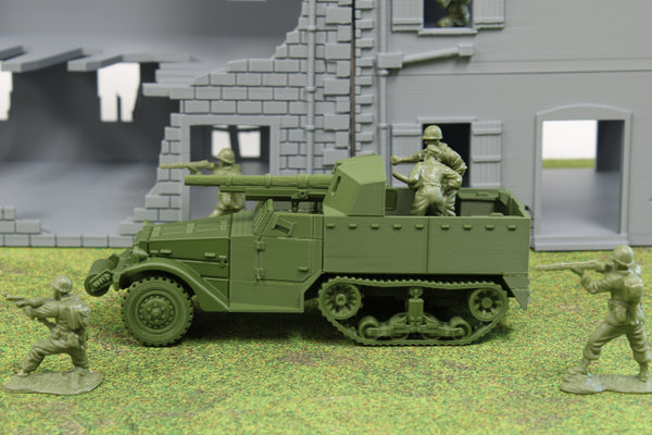 M3 GMC (Gun Motor Carriage) — WWII American Self-Propelled Gun | 1/32 (54mm)–1/56 (28mm) Scale Model