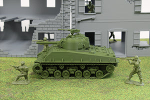 M4A4 HVSS Sherman — WWII American Tank | 1/32 (54mm)–1/56 (28mm) Scale Model (Copy)