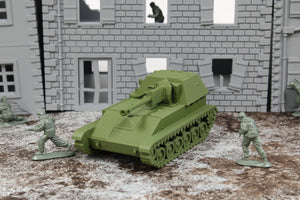 SU76 — WWII Soviet Self-Propelled Gun | 1/32 (54mm)–1/56 (28mm) Scale Model
