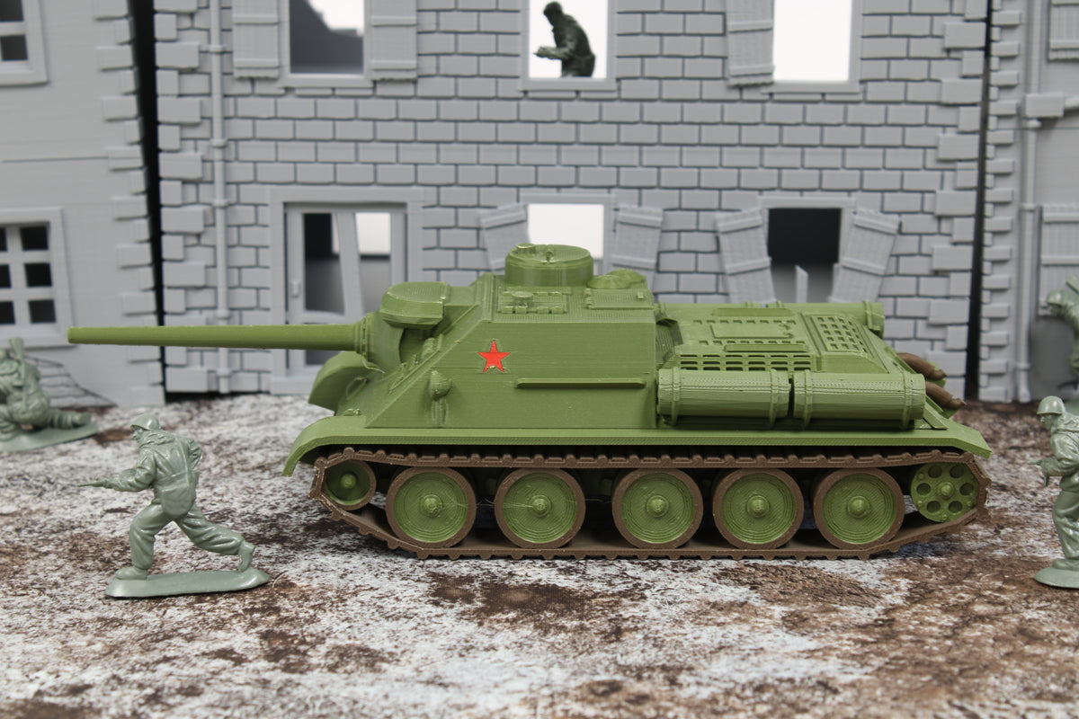SU85 (MULTICOLORED) — WWII Soviet Tank Destroyer | 1/32 (54mm)–1/56 (28mm) Scale Model