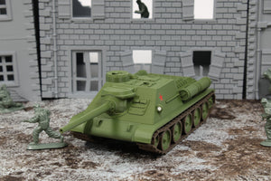 SU85 (MULTICOLORED) — WWII Soviet Tank Destroyer | 1/32 (54mm)–1/56 (28mm) Scale Model