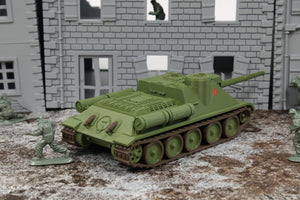 SU85 (MULTICOLORED) — WWII Soviet Tank Destroyer | 1/32 (54mm)–1/56 (28mm) Scale Model