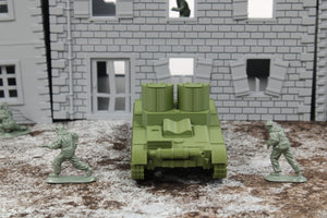 Early T26 (Vickers 6 Ton) — WWII Soviet/British Tank | 1/32 (54mm)–1/56 (28mm) Scale Model