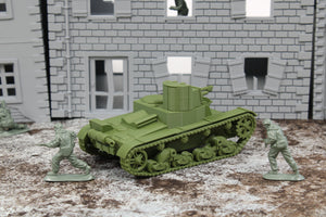 Early T26 (Vickers 6 Ton) — WWII Soviet/British Tank | 1/32 (54mm)–1/56 (28mm) Scale Model