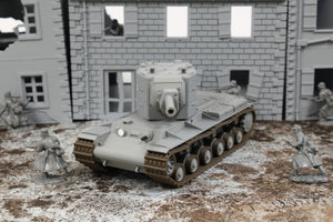Captured KV2 (MULTICOLORED) — WWII German Tank | 1/32 (54mm)–1/56 (28mm) Scale Model